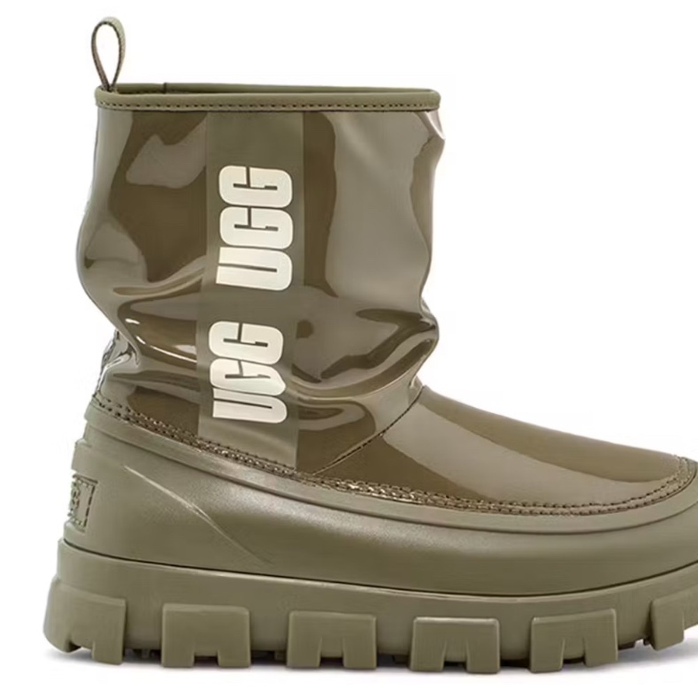 UGG Kids Olive Gloss Rain Boot